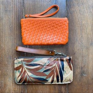 TWO Leather Wristlets